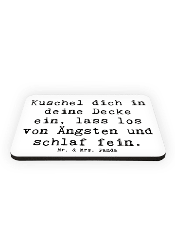 Mr. & Mrs. Panda magnet Spruch Alleine schlafen lernen mit Spruch in Weiß