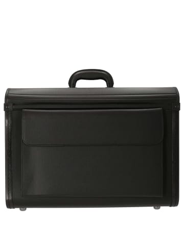 D&N Business - Pilotenkoffer 51 cm PU (schwarz) in schwarz