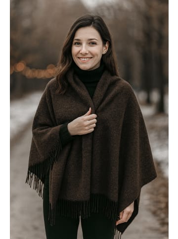 collezione alessandro Poncho " Italia " in braun