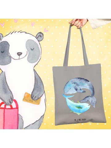 Mr. & Mrs. Panda Ostergeschenk Walfisch Thunfisch ohne Spruch in Light Grey