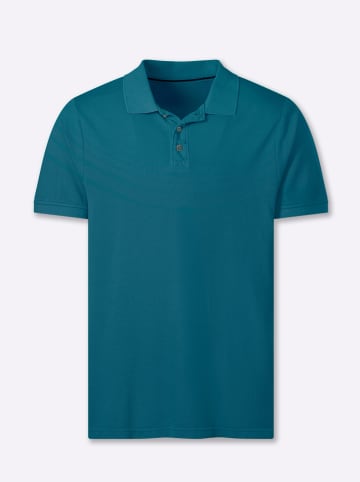WITT WEIDEN Kurzarm-Poloshirt in aquapetrol