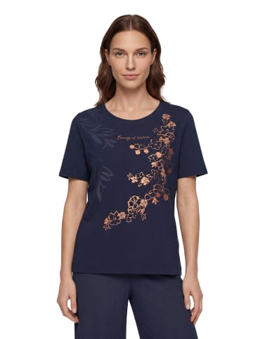 Betty Barclay Casual-Shirt mit Aufdruck in Patch Dark Blue/Brown
