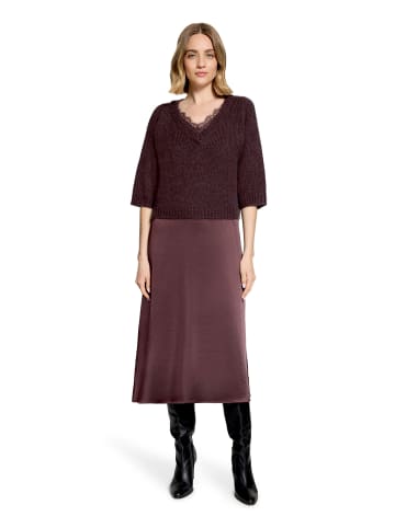 Vera Mont Casual-Kleid zweiteilig in Dark Maroon