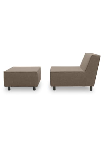 58 aufm Kessel GARTENLOUNGE Set 1 Brandie 146x77x176 mit Outdoorbezug in braun