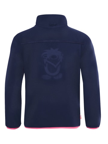 Trollkids Fleece Jacke "Oppdal XT" in Marineblau / Magenta