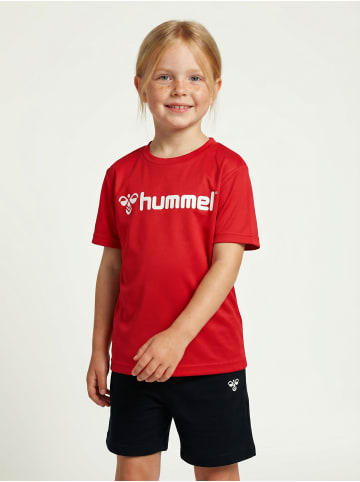 Hummel T-Shirt Hmllogo Kinder in TRUE RED