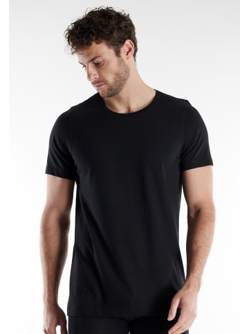 Bugatti T-Shirt 2Er Pack Bari in schwarz-dunkel-uni