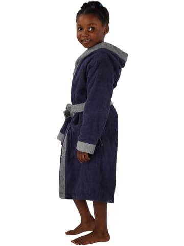 normani Frottee Kinderbademantel aus Bio-Baumwolle in Lila