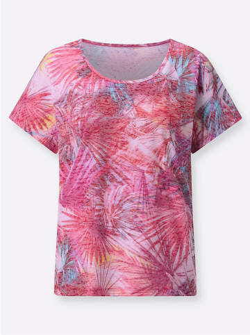 WITT WEIDEN Rundhalsshirt in fuchsia-aqua-bedruckt