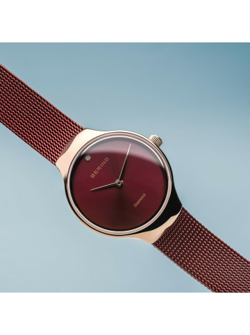 Bering Analoguhr für Damen in rot