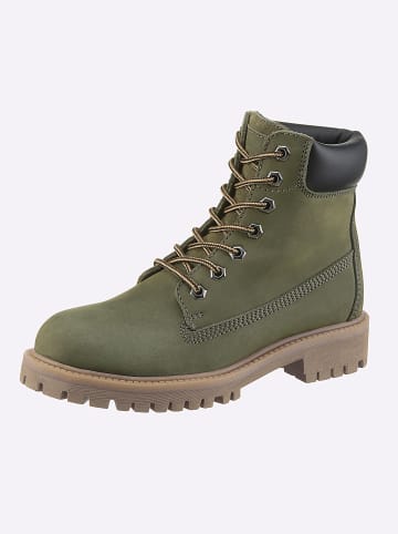 Heine Schnürstiefelette in khaki