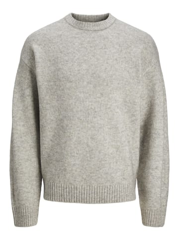 Jack & Jones Strickpullover in Light Grey Melange