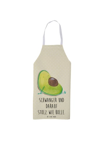 Mr. & Mrs. Panda Schürze Avocado Schwangerschaft mit Spruch in Gelb Pastell
