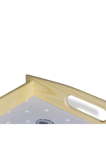 Mr. & Mrs. Panda Serviertablett Koala Familie zwei ohne Spruch in Grau Pastell