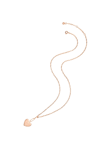 Glanzstücke München Halskette Herz Sterling Silber Zirkonia in roségold