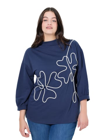 Ulla Popken Sweatshirt in marine