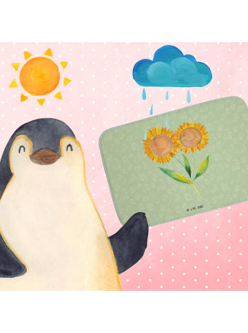 Mr. & Mrs. Panda teppich für bad Blume Sonnenblume ohne Spruch in Blattgrün