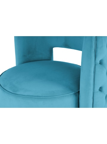 Kayoom Sessel Drehsessel Beverly in petrol - gold