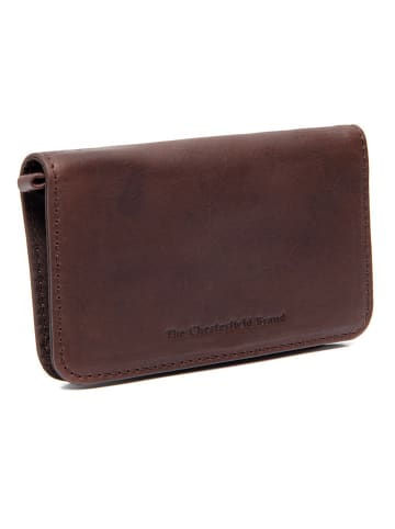 The Chesterfield Brand Maplewood Brillenetui Leder 3 cm in brown
