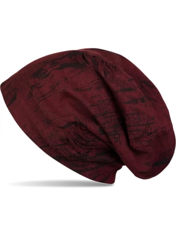 styleBREAKER Beanie Mütze in Bordeaux-Rot