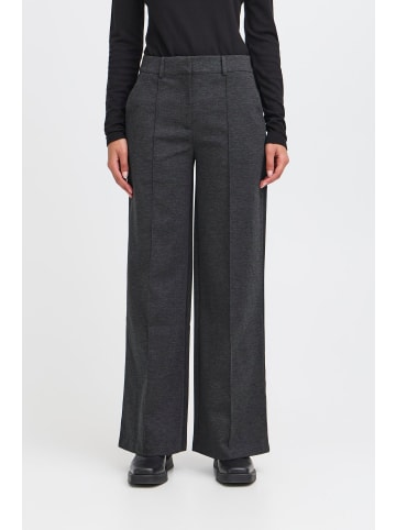 ICHI Freizeithose IHKATE Loose fit in Dark grey melange