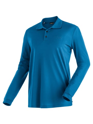 Maier Sports Ulrich L/S He-Polo 1/1 Arm in Blau3047