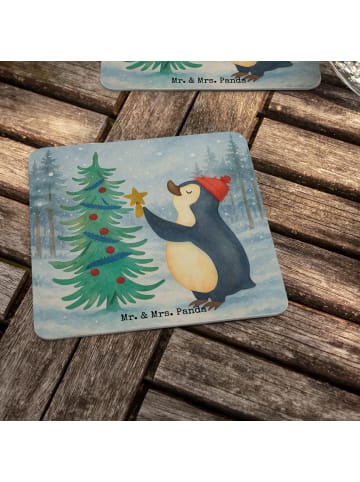 Mr. & Mrs. Panda Untersetzer Pinguin Weihnachtsbaum Design ohne ... in Weiß