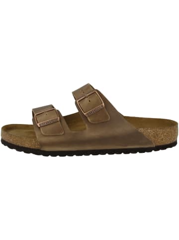 Birkenstock Sandale Arizona Geöltes Nubukleder Weichbettung normal in braun