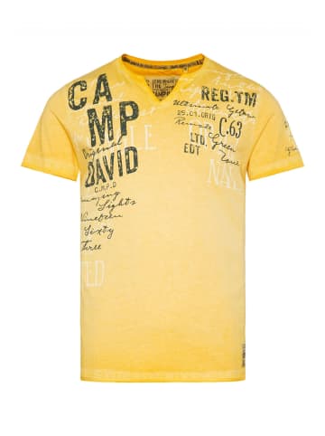 CAMP DAVID  T-Shirt 'Tree House' in gelb