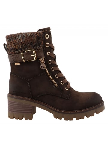 Tom Tailor Schnürstiefel in Braun