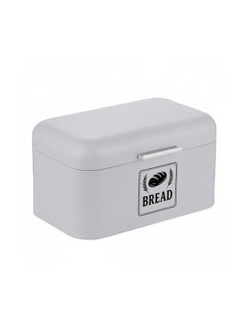 relaxdays Brotkasten in Grau – (B)30 x (H)16,5 x (T)19 cm