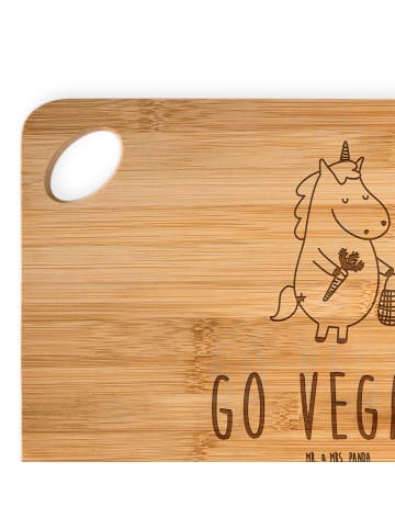 Mr. & Mrs. Panda Hackbrett Einhorn Vegan mit Spruch in Braun