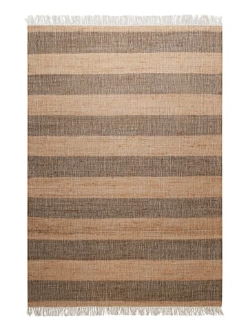 Green Looop Handweb-Teppich Virgil in braun,cognac braun