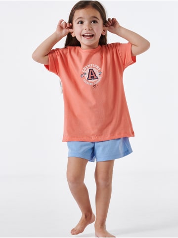 Schiesser Pyjama Girls World Organic Cotton in Orange