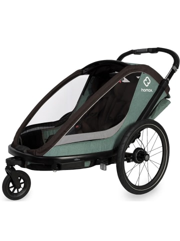 Hamax Hamax Cocoon Kinderfahrradanhänger für 1 Kind - Farbe: Grün / Schwarz