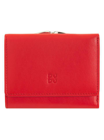 DuDu Corsica Geldbörse RFID Schutz Leder 11 cm in flame red