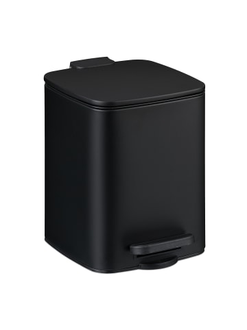 relaxdays Kosmetikeimer in Schwarz - 6 Liter