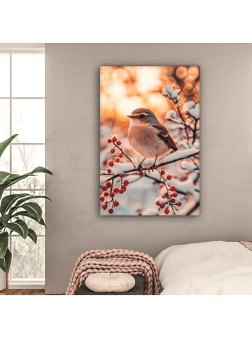 OnlyWow Leinwand Bilder Bernsteinfarben