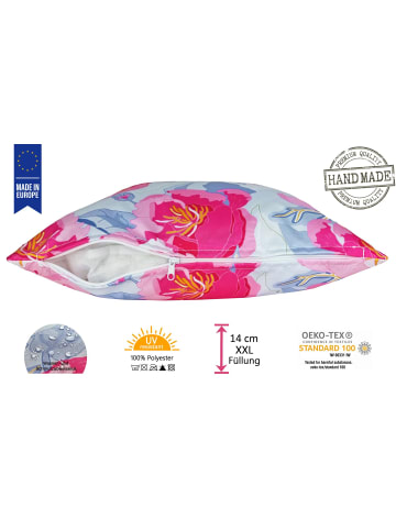 JACK Outdoor Dekokissen Motiv 30x50cm inkl. XXL Füllung in Wasserblumen