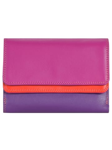 MYWALIT Double Flap Wallet Geldbörse Leder 13 cm sangria multi