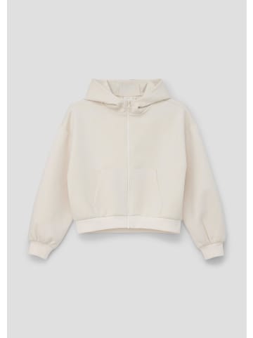 s.Oliver Sweatshirt Jacke langarm in Creme