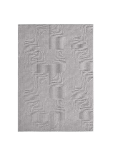 Tara Carpet Kurzflorteppich Homestyle Wellen in Grau