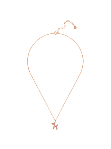 Glanzstücke München Kette Ballon-Hund aus Sterling Silber in roségold