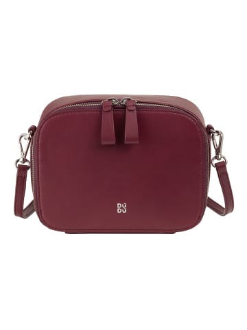 DuDu Camille Umhängetasche Leder 17.5 cm in burgundy