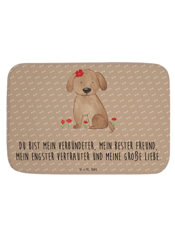 Mr. & Mrs. Panda Badteppich Hund Dame mit Spruch in Hundeglück