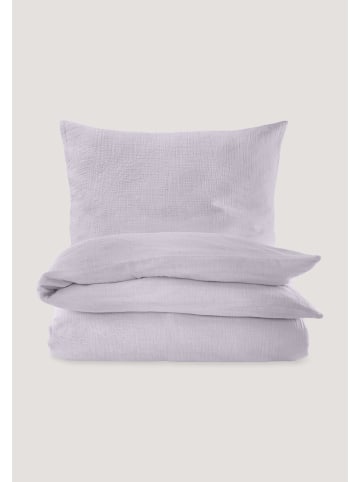 Hessnatur Musselin Bettwäsche-Set in lavendel