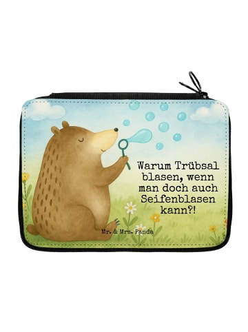 Mr. & Mrs. Panda Federmäppchen Bär Seifenblasen Design mit Spruch in Weiß