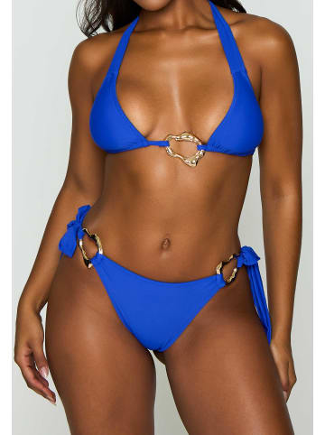 Moda Minx Bikinihose Irregular Hoop Tie in Azure Blue