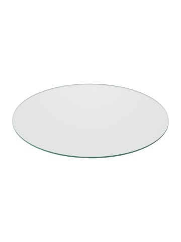 relaxdays Glasplatte in Transparent - 80 cm