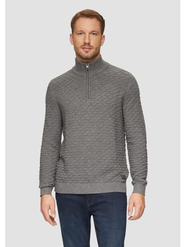 s.Oliver Strickpullover langarm in Grau
